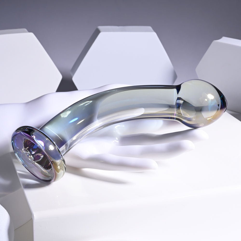 Playboy Pleasure JEWELS KING Clear Glass 16.3 cm Dildo
